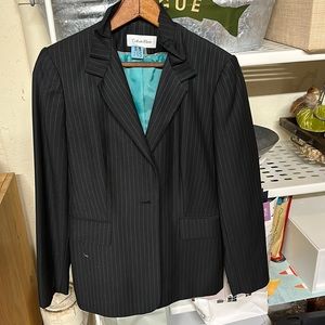 Calvin Klein Suit Jacket with unique collar